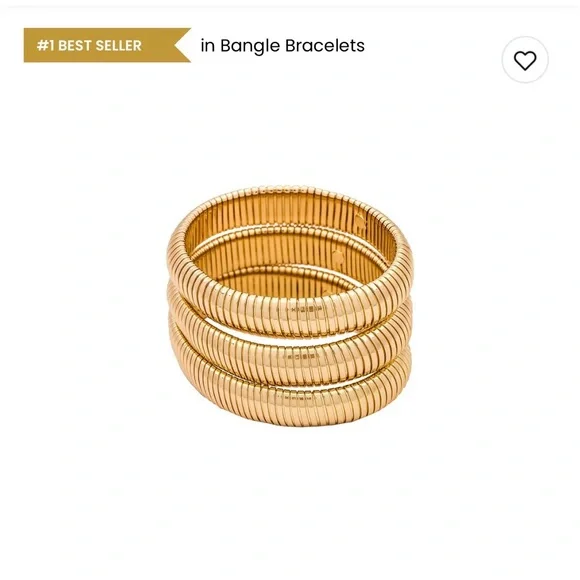 Ettika Gold Coil Bracelets - Picture 2 of 2